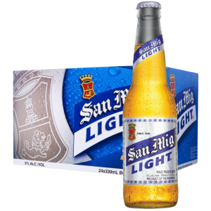 San Miguel Light Bottle 24 x 330ML (Pint) [BBD: 10 NOV 2026]