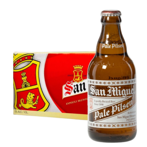 San Miguel Pale Pilsen Bottle 24 x 320ML (Pint) [BBD: 08 JUL 2026]