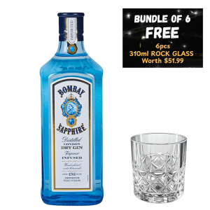 Bombay Sapphire Gin 750ml x6 Bundle