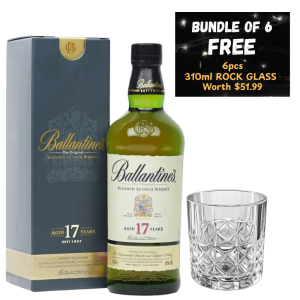 Ballantine's 17 Years 700ml x6 Bundle (With Box)