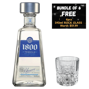 1800 Blanco Tequila 750ml x6 Bundle