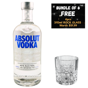 Absolut Blue Vodka 700ml x6 Bundle